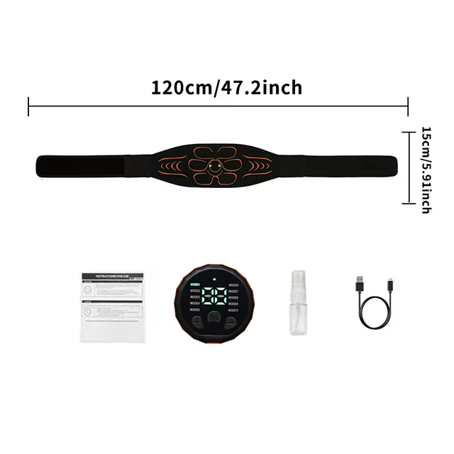 Stimulateur ABS EMS, entraîneur de muscles abdominaux, ceinture amincissante, perte de poids, Toner 