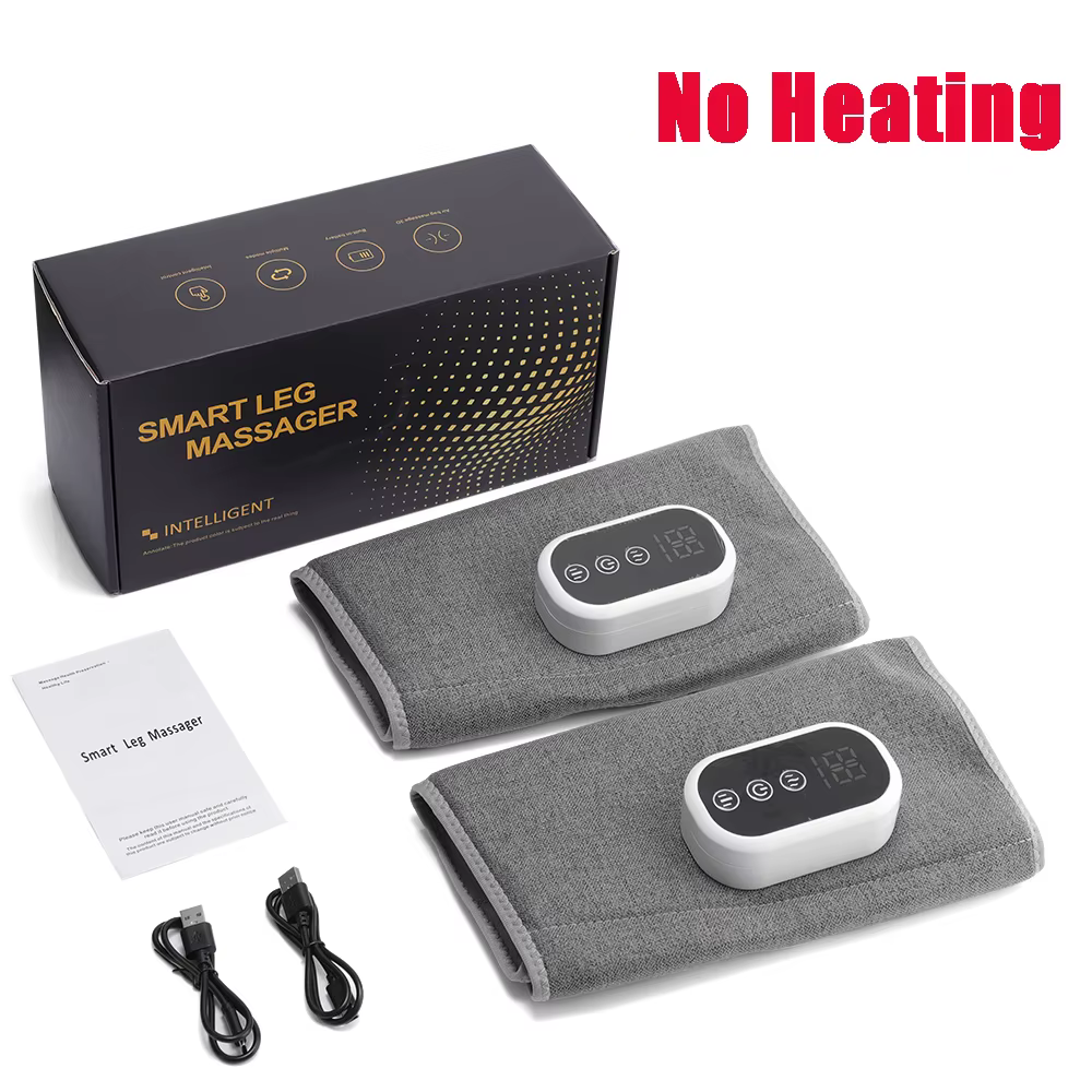 Masseur Pied Jambe Mollet Pression d'Air, Relaxation Musculaire, 360° Couverture Complète Jambe Comp