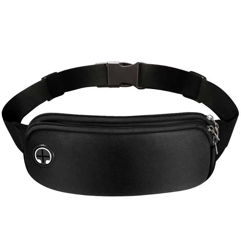 Sac banane de sport pour femmes et hommes, sac de ceinture pour course à pied, téléphone noir, sacs 