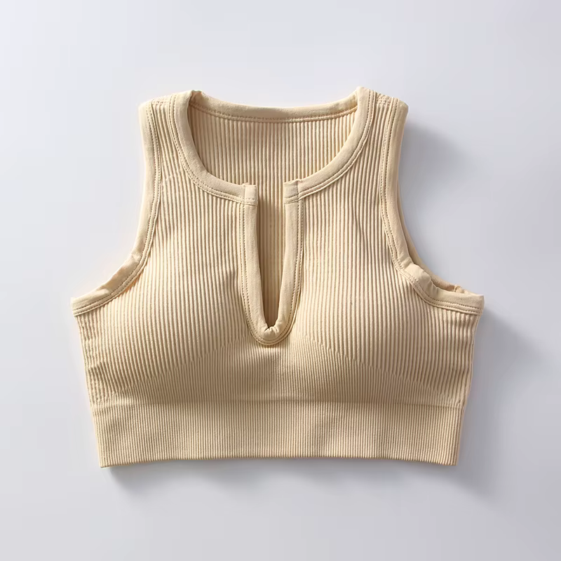Gilet de sport d'été sans manches pour femmes, très élastique, absorbant la sueur, coussinet de poit
