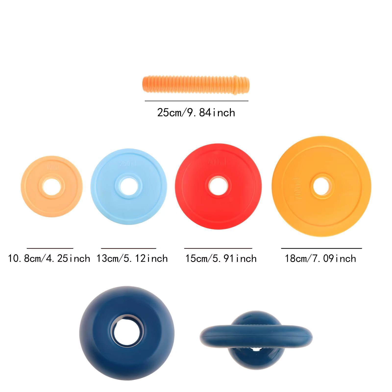 Ensemble d'haltères et de kettlebells pour enfants, jouet éducatif pour l'exercice à domicile