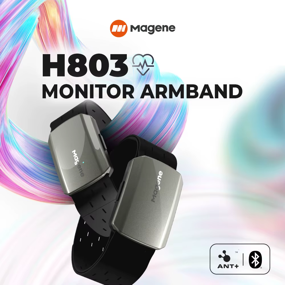 Magene moniteur de brassard de fréquence cardiaque double Mode Bluetooth ANT H803 capteur bras drago