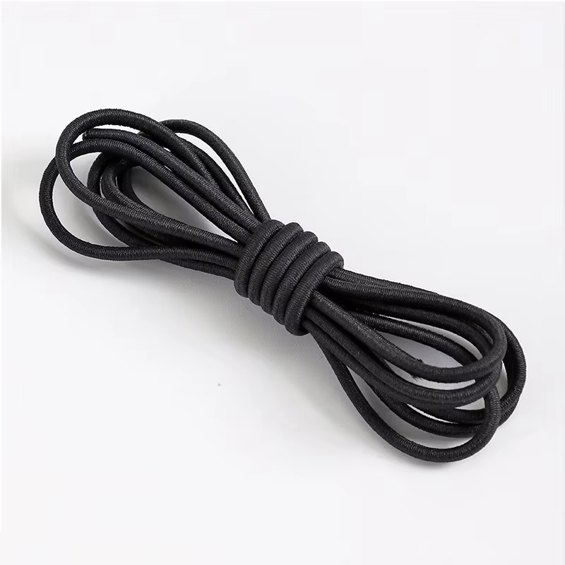 Corde élastique ronde en Latex, 1-10mm, noir et blanc, bande de caoutchouc, Trampoline, corde élasti