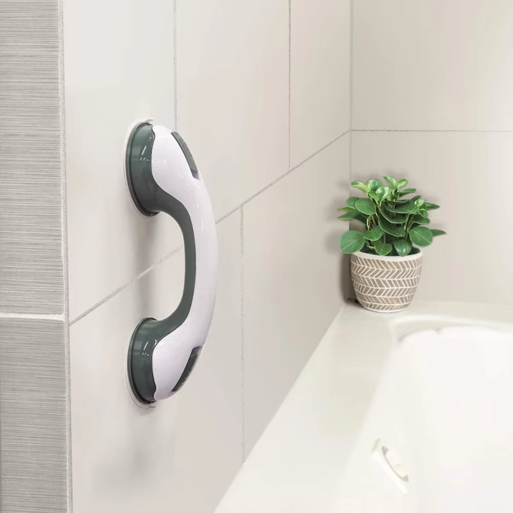 1/2 pièces poignée de douche barres d'appui Ultra poignée double verrouillage ventouses de sécurité 