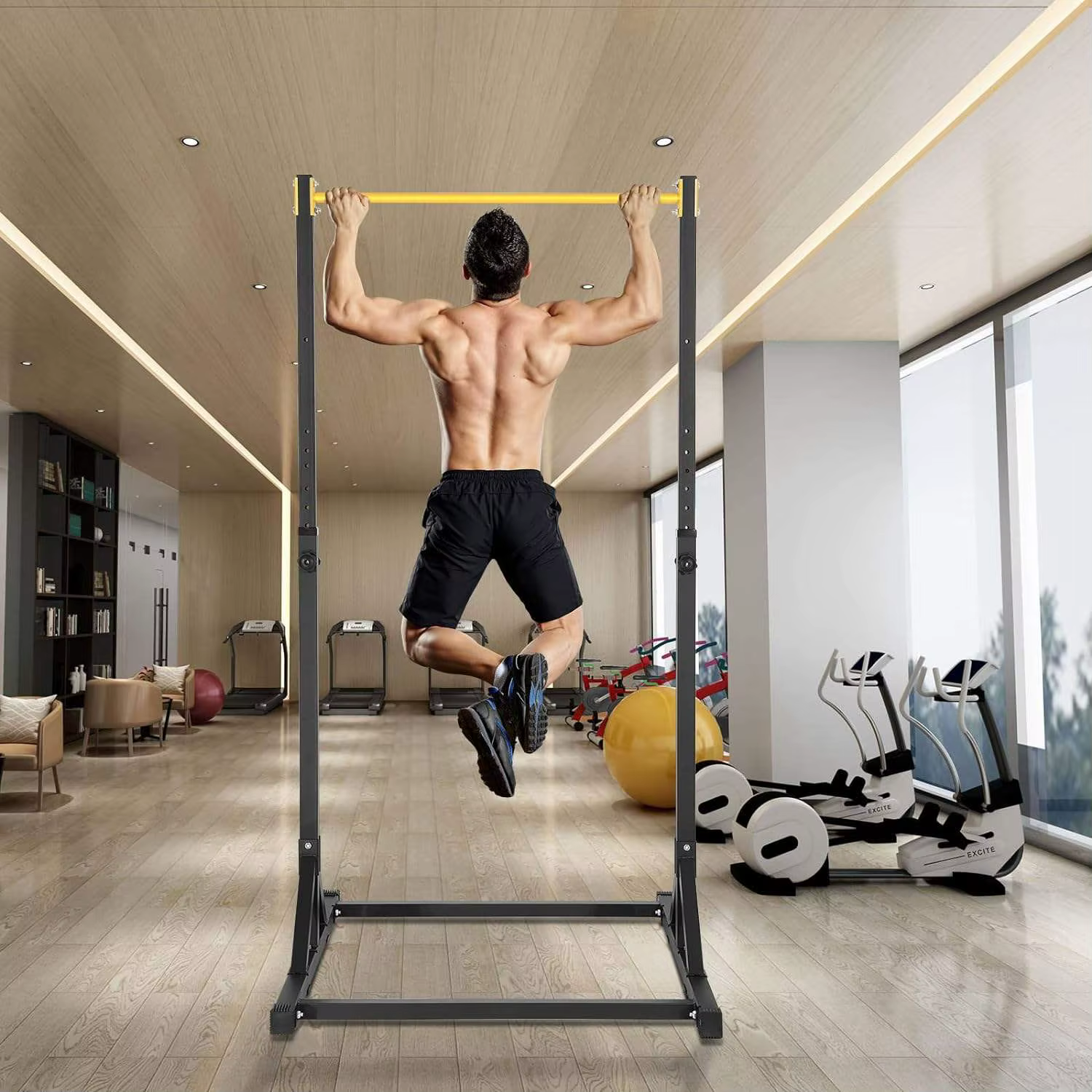 Barres horizontales de sport de gymnastique de tour de puissance debout professionnelle pour l'entra