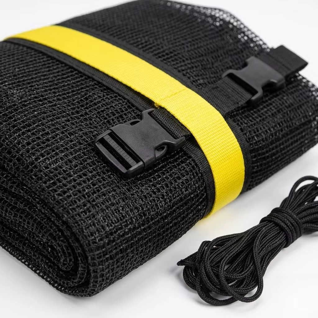 Filet de sécurité anti-chute haute élasticité pour trampoline, clôture en maille pour cadre de 6 à 1