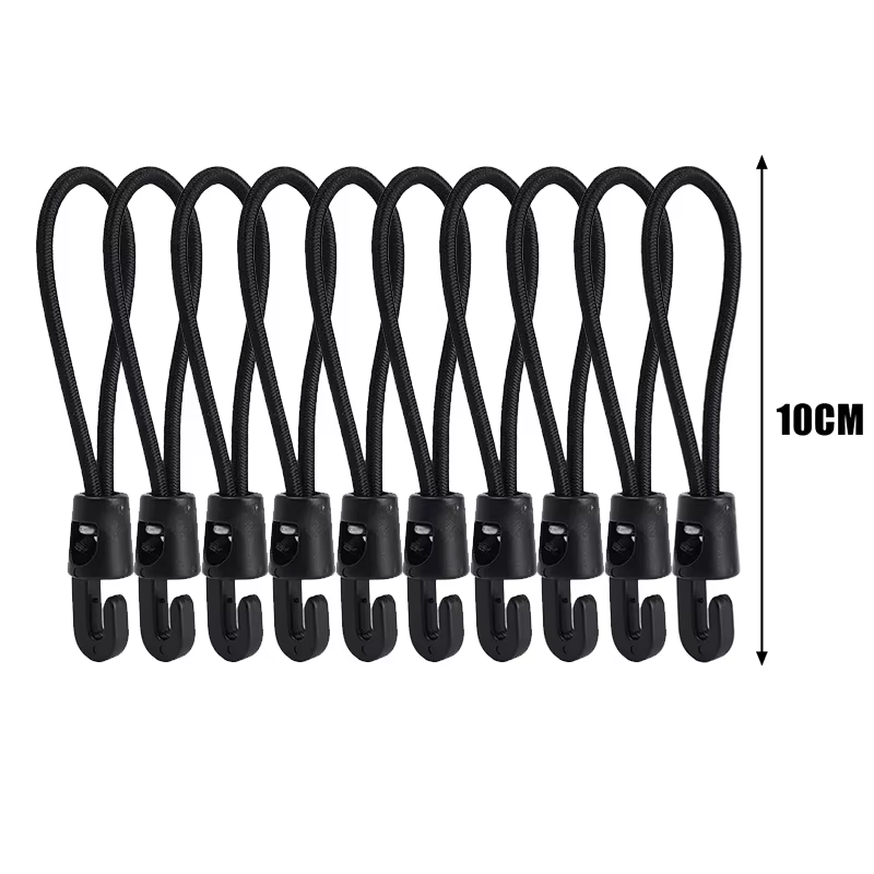 30/1x cordes élastiques avec crochet cordons élastiques polyvalents pour Camping bagages vélos voitu