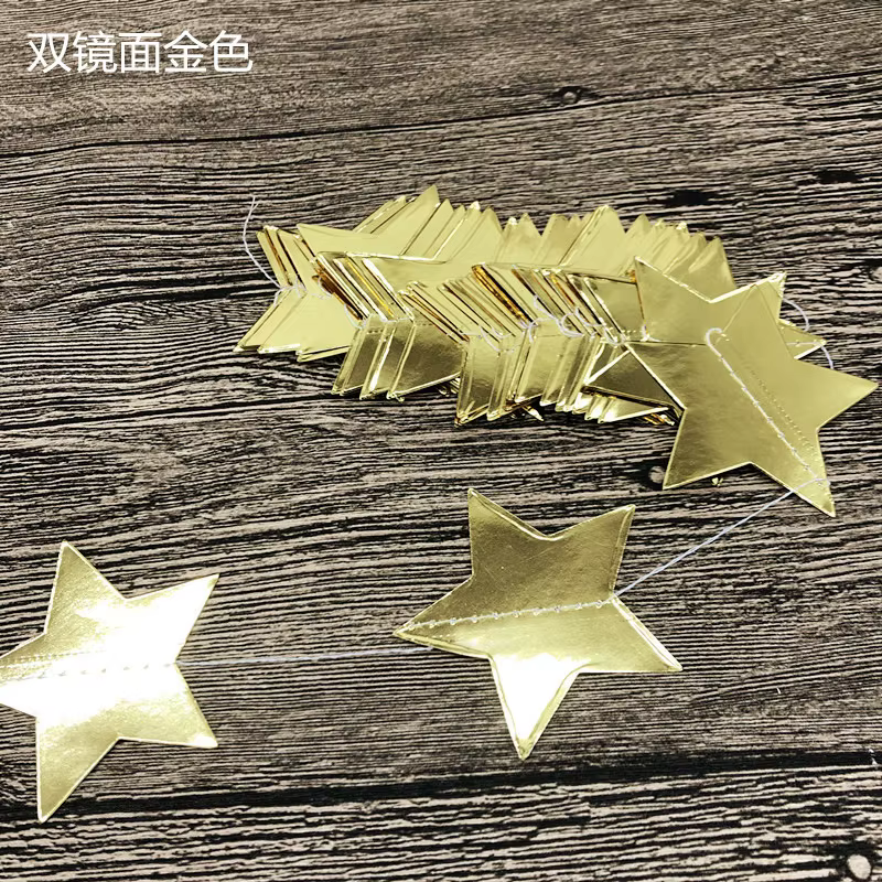Décorations de fête 4M : Étoiles en papier, ornements suspendus pour maternelle, rideaux, fourniture