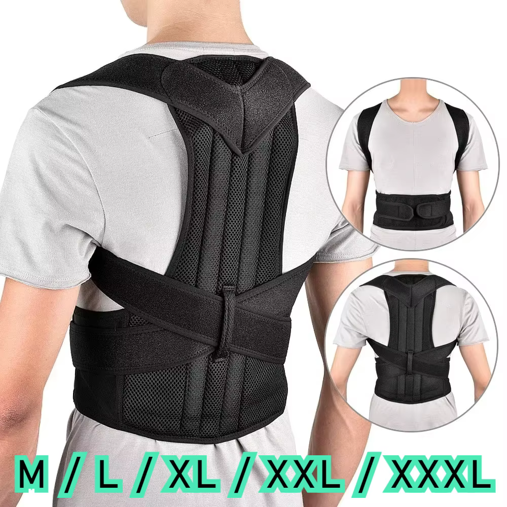 Ceinture Lombaire Renforcée, Support Dorsal Réglable, Attelle de Colonne Vertébrale, Entraîneur de C