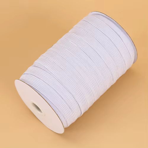 100/200y 3/5/6/8/10/12mm noir blanc bande élastique haute élastique Latex tricoté ceinture élastique