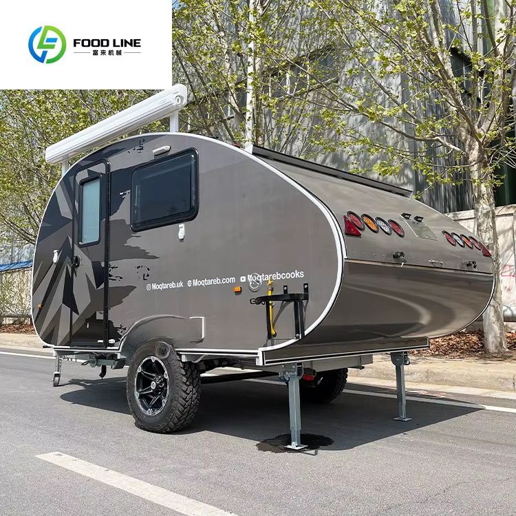 Mini caravane teardrop tout-terrain, camping-car, remorque de camping, motorhome, campervan à vendre