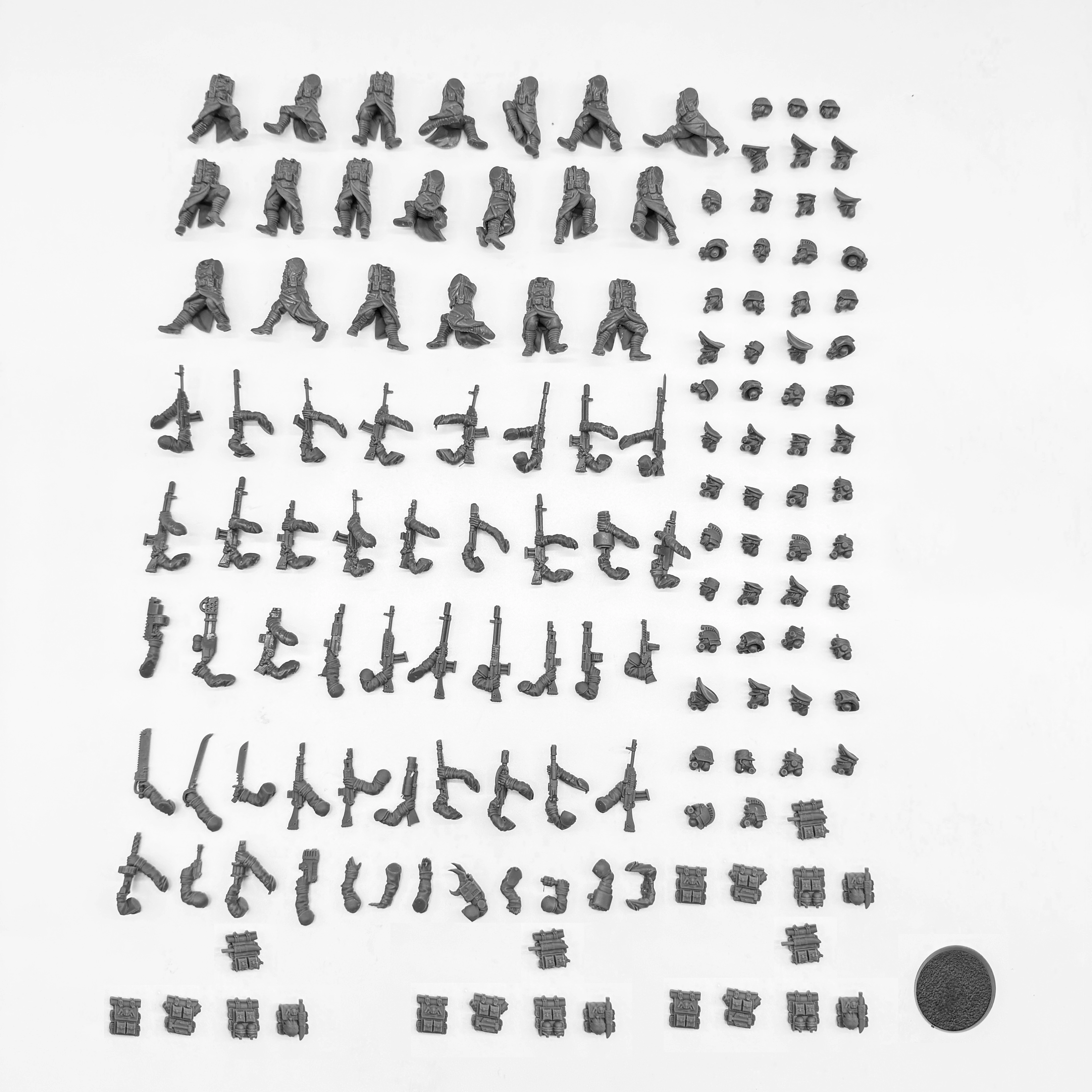 RMGUARD BUILDER-Kit de figurines de soldats en résine, jeu de guerre, non peint, avec têtes séparées