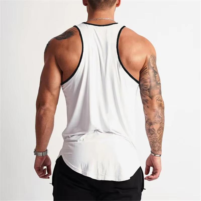 Gym musculation sport T-shirt entraînement Muscle gilet Fitness coton respirant sans manches T-shirt
