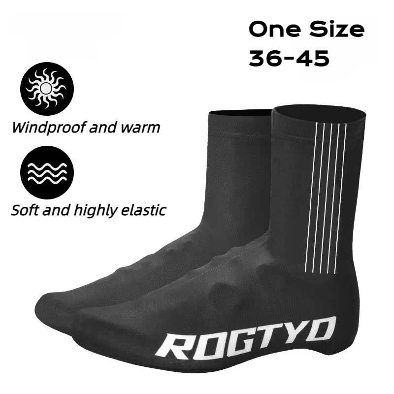 Couvre-chaussures de cyclisme thermiques couvre-chaussures imperméables vélo d'hiver vtt route chaud