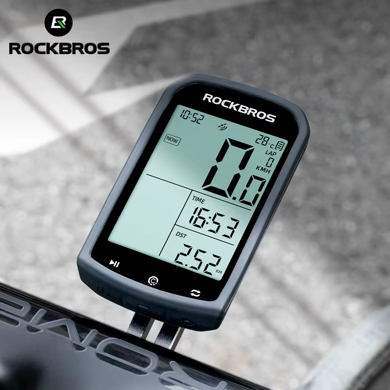 ROCKBROS ordinateur de vélo GPS 5.0 ANT Bluetooth étanche sans fil Cyclocompteur compteur de vitesse