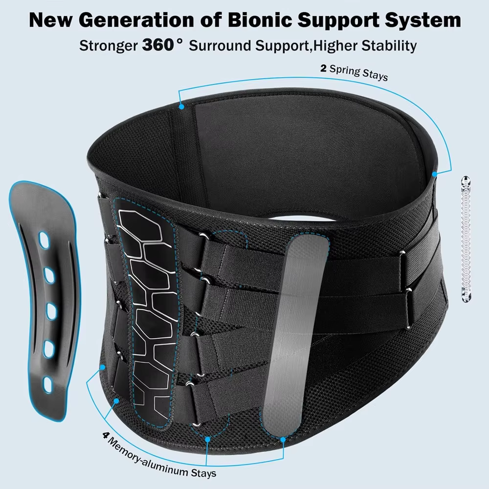 Ceinture de soutien lombaire pour soulager la douleur, ceinture de maintien du dos, ceinture de sout
