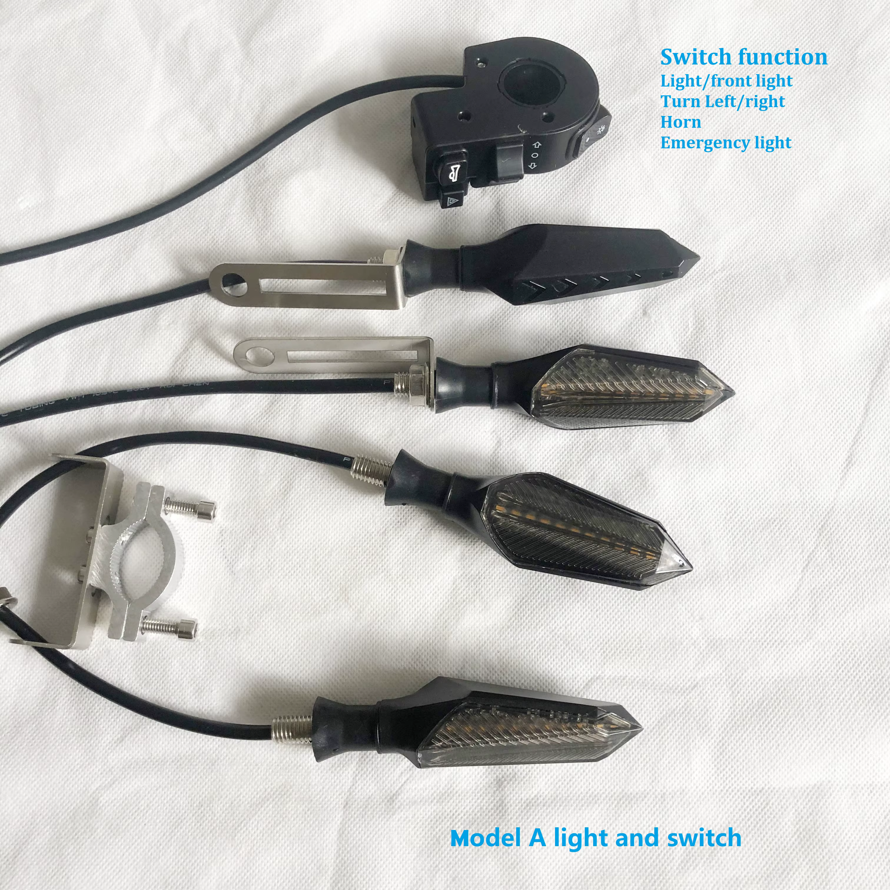 Clignotant LED 48v 60v pour vélo et Scooter électrique, clignotant étanche pour moto, clignotant pou