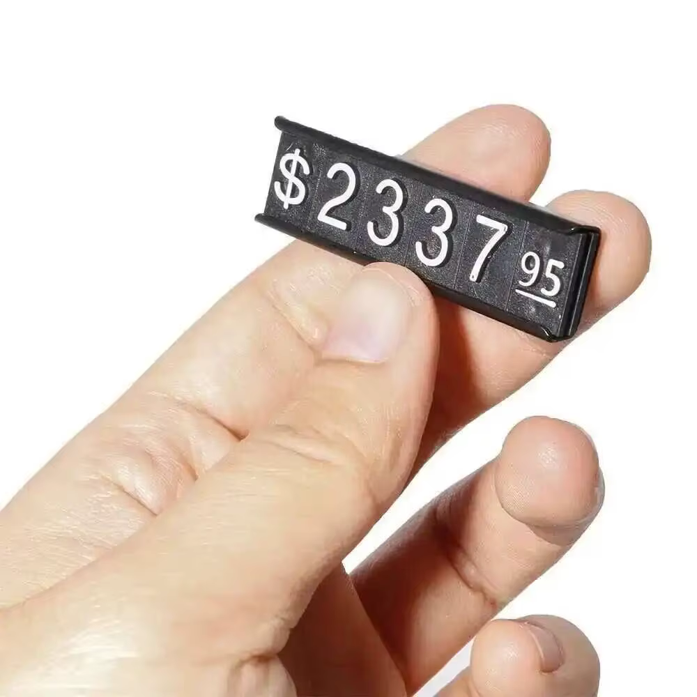 Mini cubes numériques magnétiques pour vêtements, symboles de prix combinés, signes numériques arabe