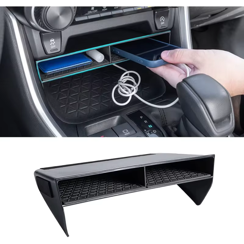 Organisateur de console centrale de voiture, boîte de rangement auxiliaire pour Toyota RAV4 2025 202