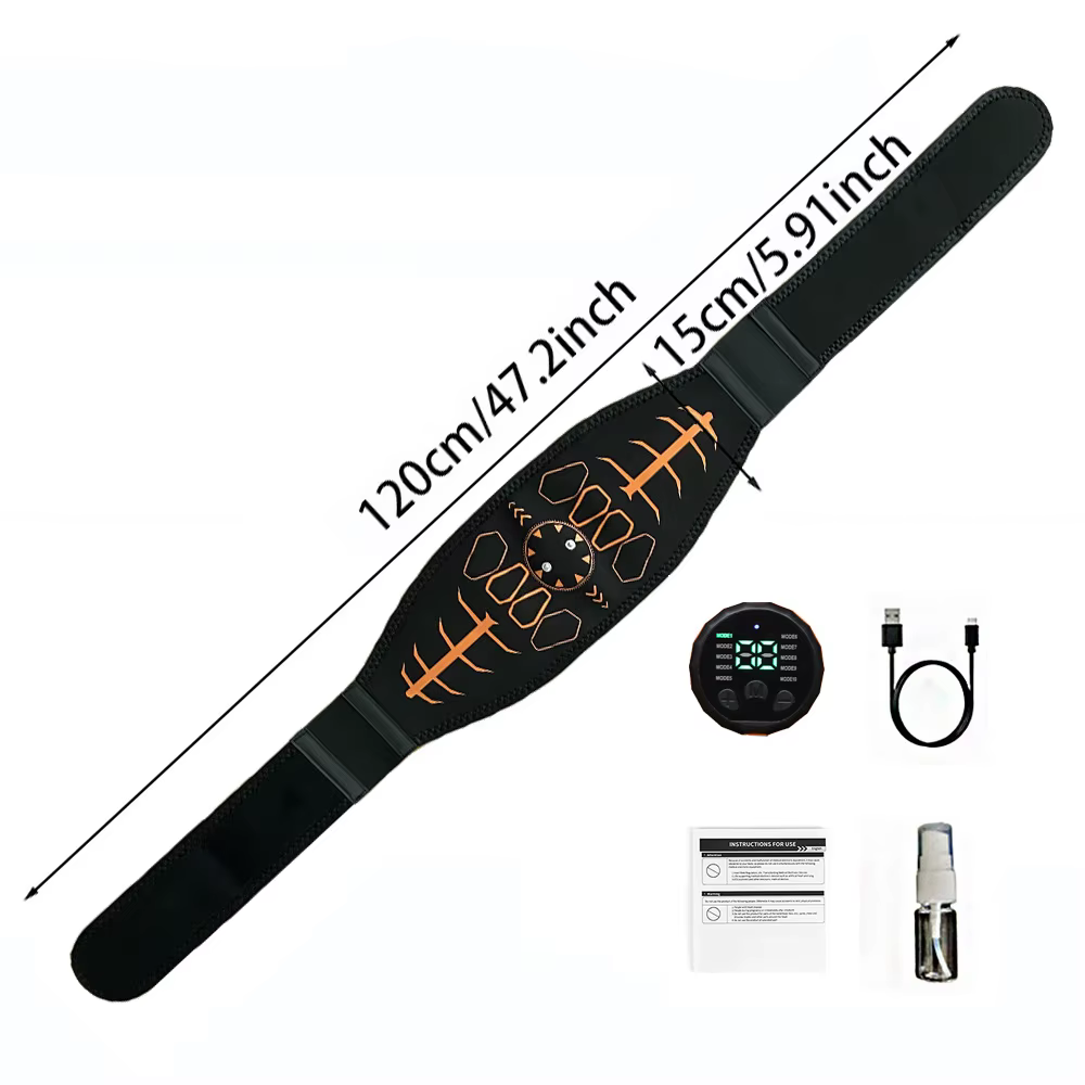 Ceinture de tonification abdominale de toner musculaire intelligent entraîneur d'abs Recharge USB ma
