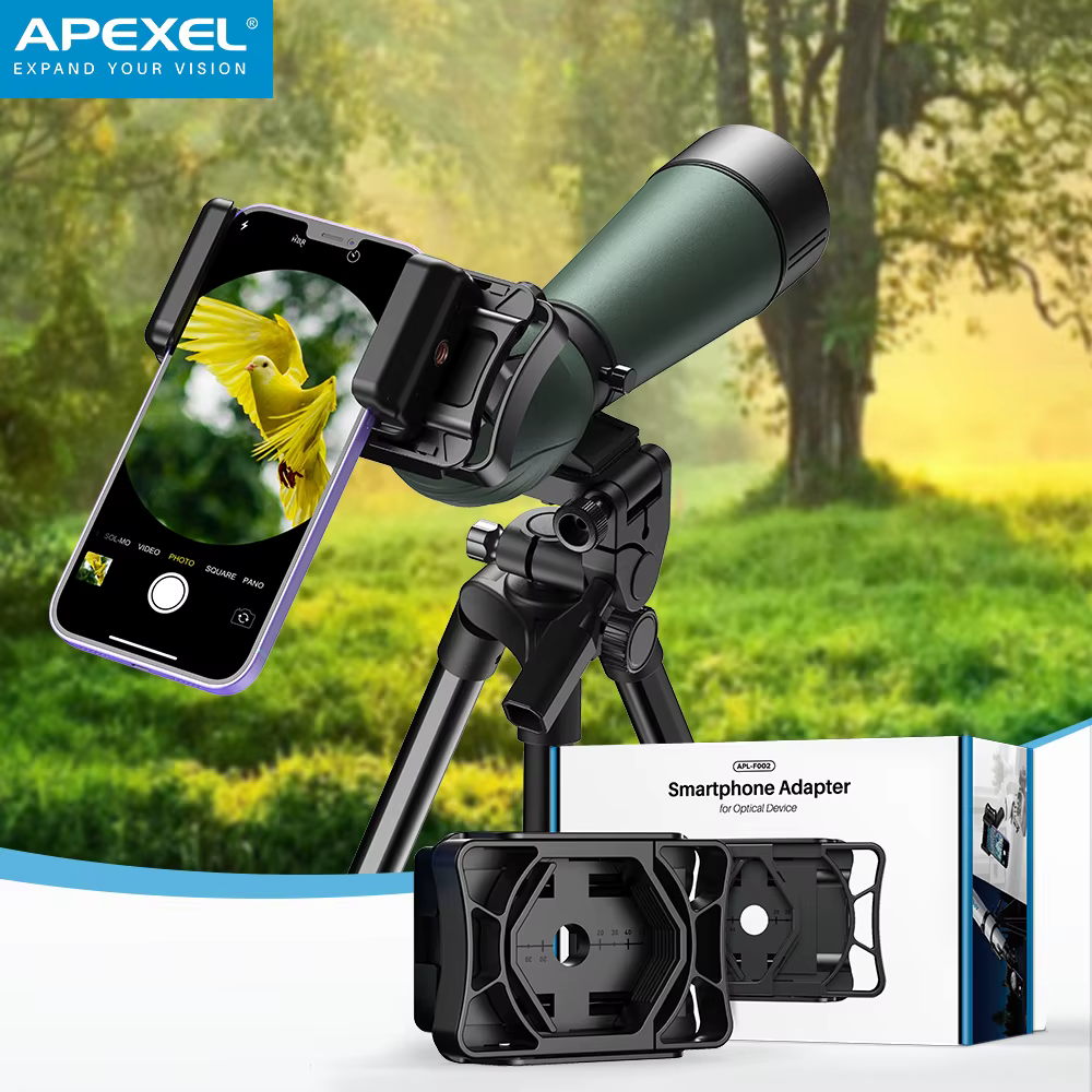 APEXEL NOUVEAU Adaptateur de fixation pour téléphone portable pour support de jumelles, accessoire s