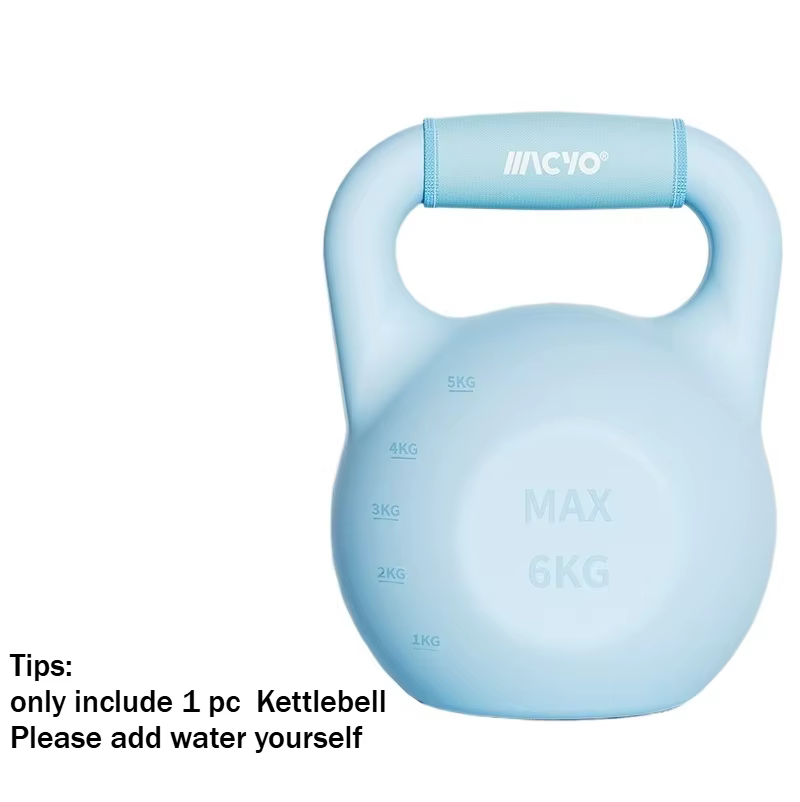 Kettlebell auto-remplissable d'eau 1-6 kg, poids réglable, idéal pour les squats, les soulevés de te