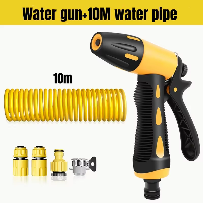 Tuyau d'eau télescopique avec buse haute pression, ensemble d'outils de lavage de voiture, tuyau d'e