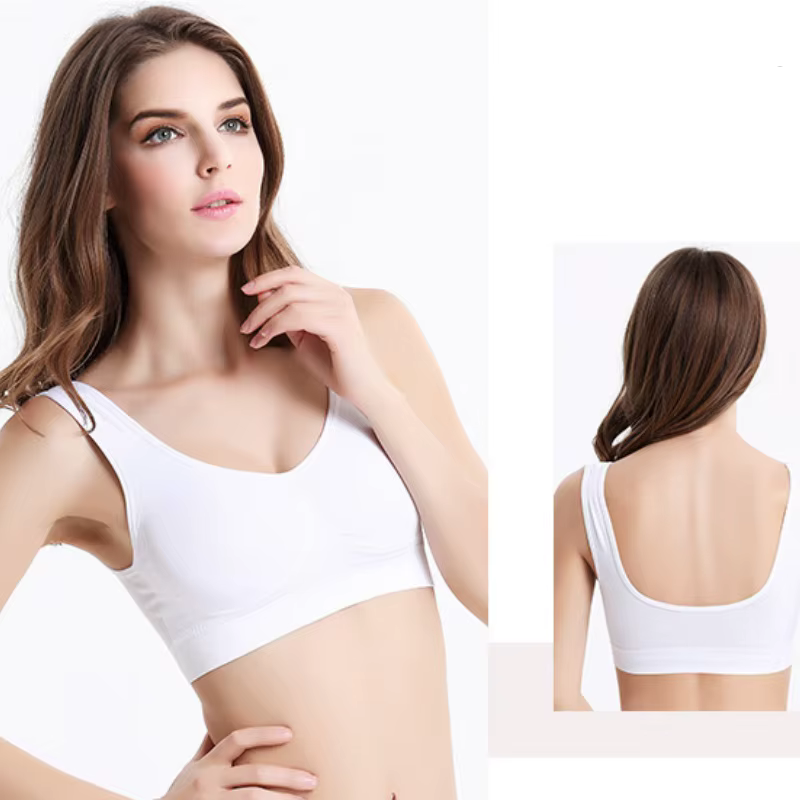 Grand soutien-gorge de sport monocouche sans coussinet pour femmes, haut de Yoga, course à pied, Fit