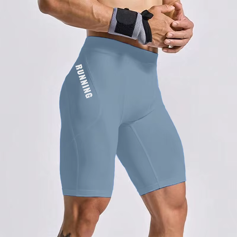 Hommes musculation Shorts Fitness entraînement entrejambe culotte de gymnastique mâle Muscle vivant