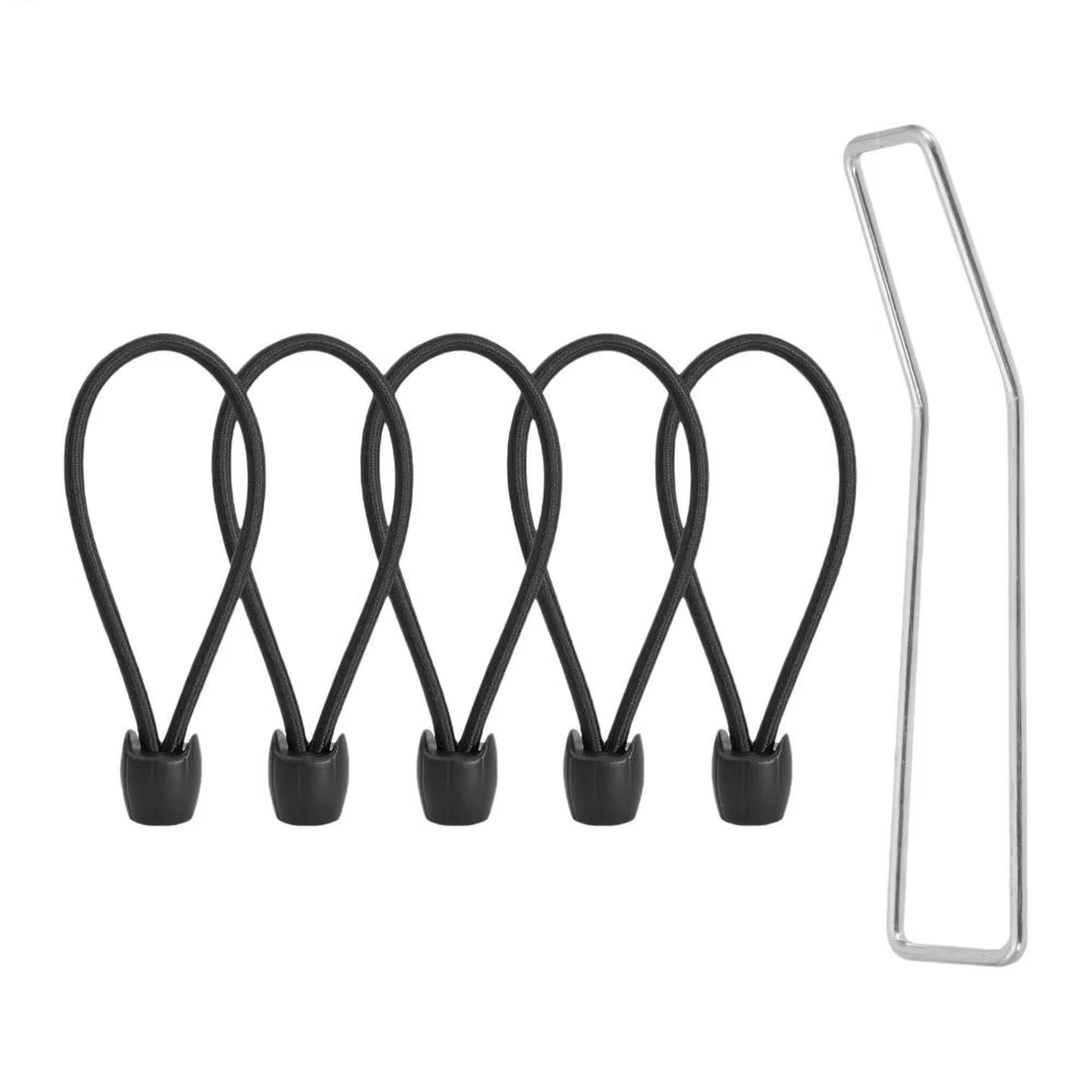 Cordes de filet de trampoline 8 mm, élastiques, antidérapantes, robustes, lot de 5, pour auvent, ten