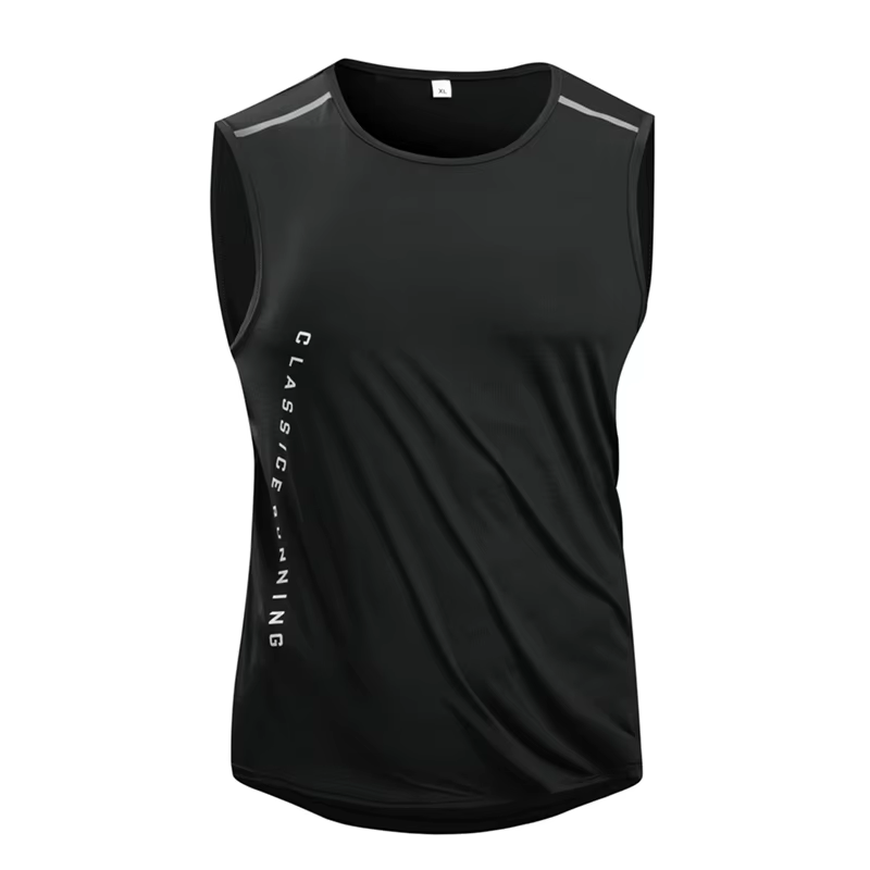 CHRLCK gilet de course pour hommes séchage rapide débardeur de gymnastique hommes Fitness chemise sa