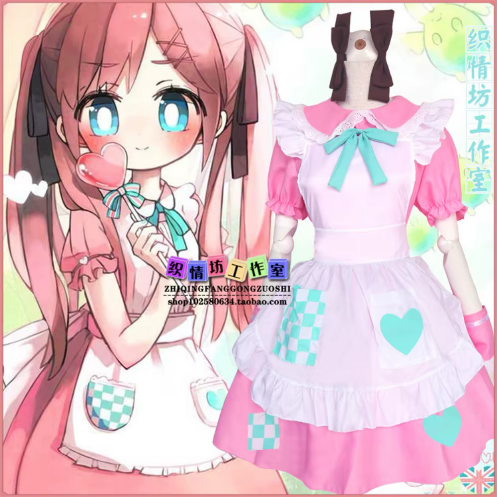 Anime APH Axis Powers Hetalia Cosplay noir Talia femme de chambre colorée Rosa Kirkland royaume-uni 
