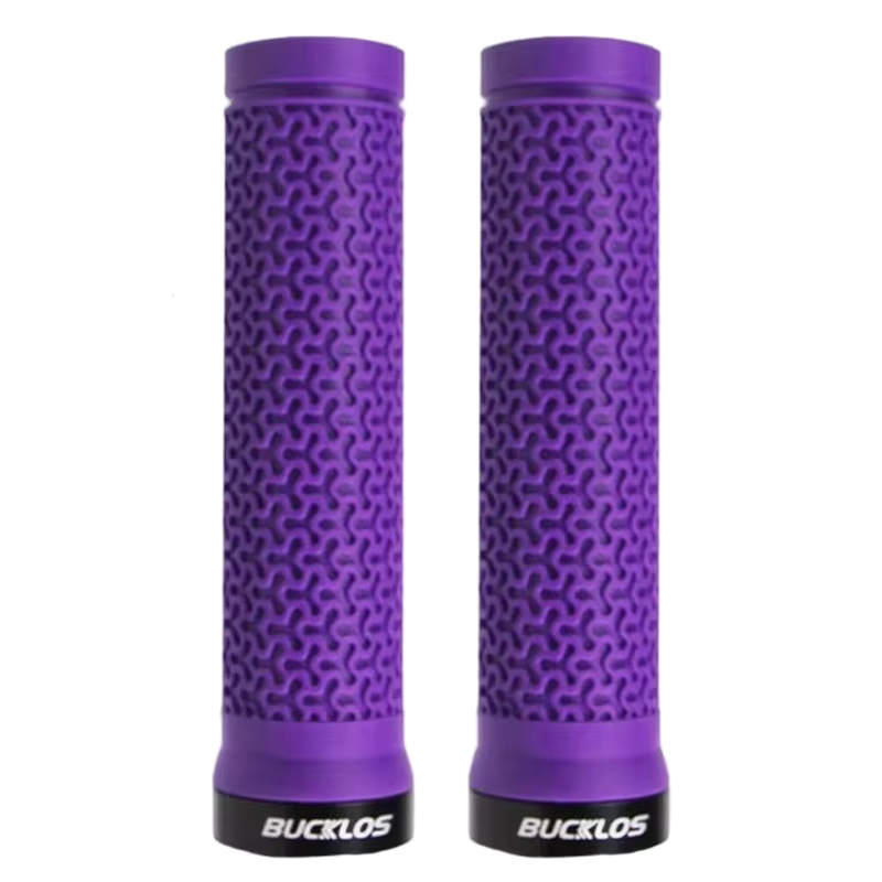 BUCKLOS poignées de vélo en caoutchouc souple confortable 22.2mm poignées de guidon anti-dérapant VT