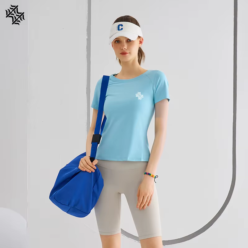 SBWL-Haut de sport à séchage rapide pour femme, T-shirt de yoga, T-shirt de course, T-shirt de sécur