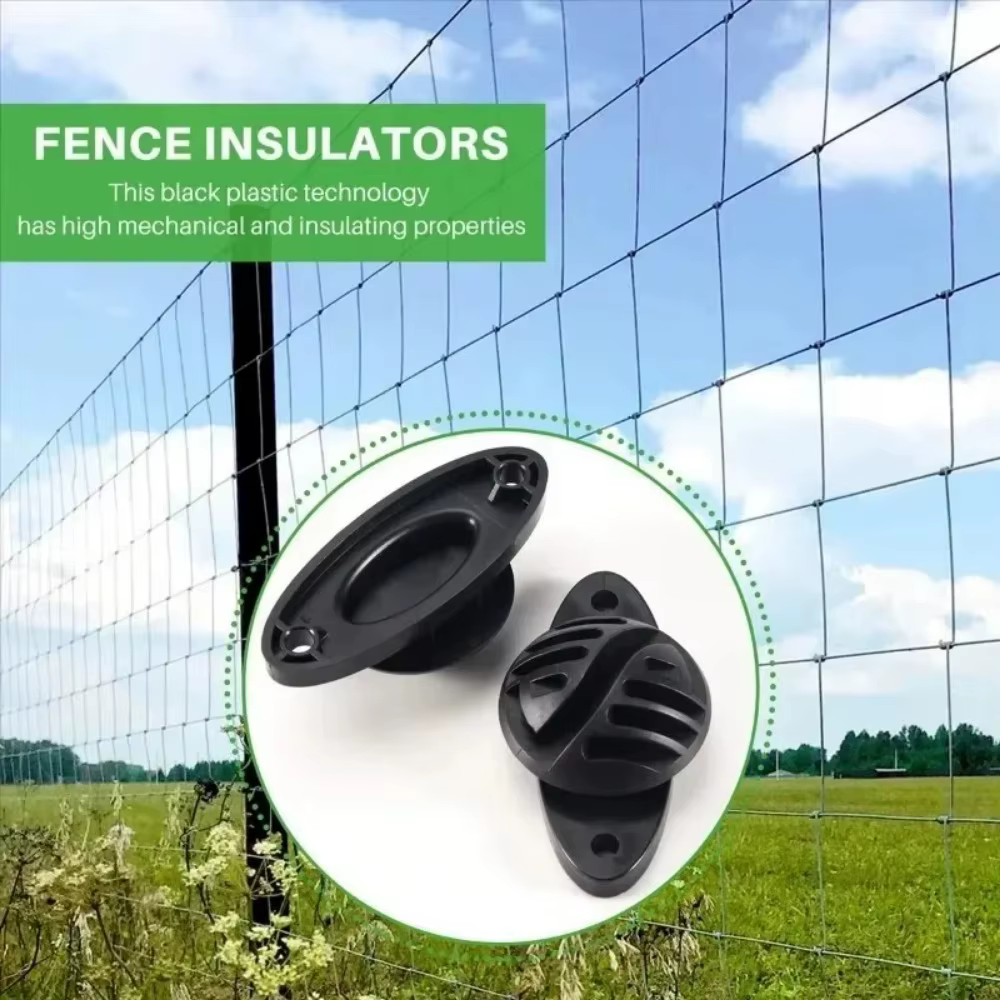 Isolateur de clôture électrique pour chevaux, bovins et animaux, accessoires de clôture électrique, 