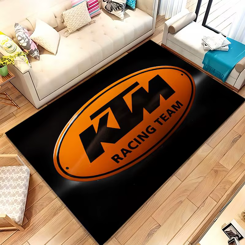 Tapis antidérapant rétro K-KTM Racing Moto pour salon, tapis doux pour chambre à coucher, salle de j