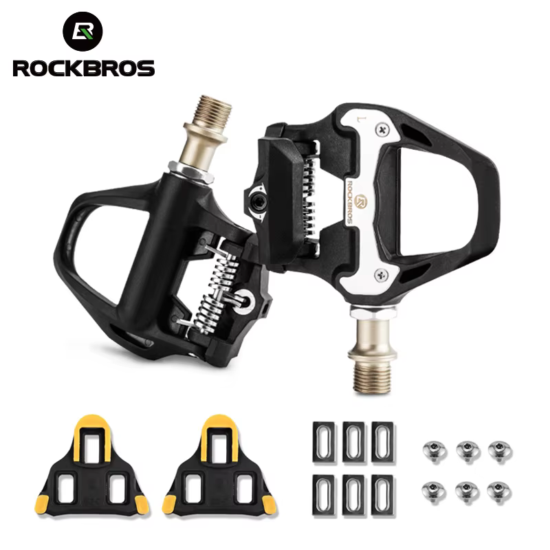 ROCKBROS pédale de vélo SPD-SL vélo de route vélo pédales autobloquantes ultralégères en alliage d'a