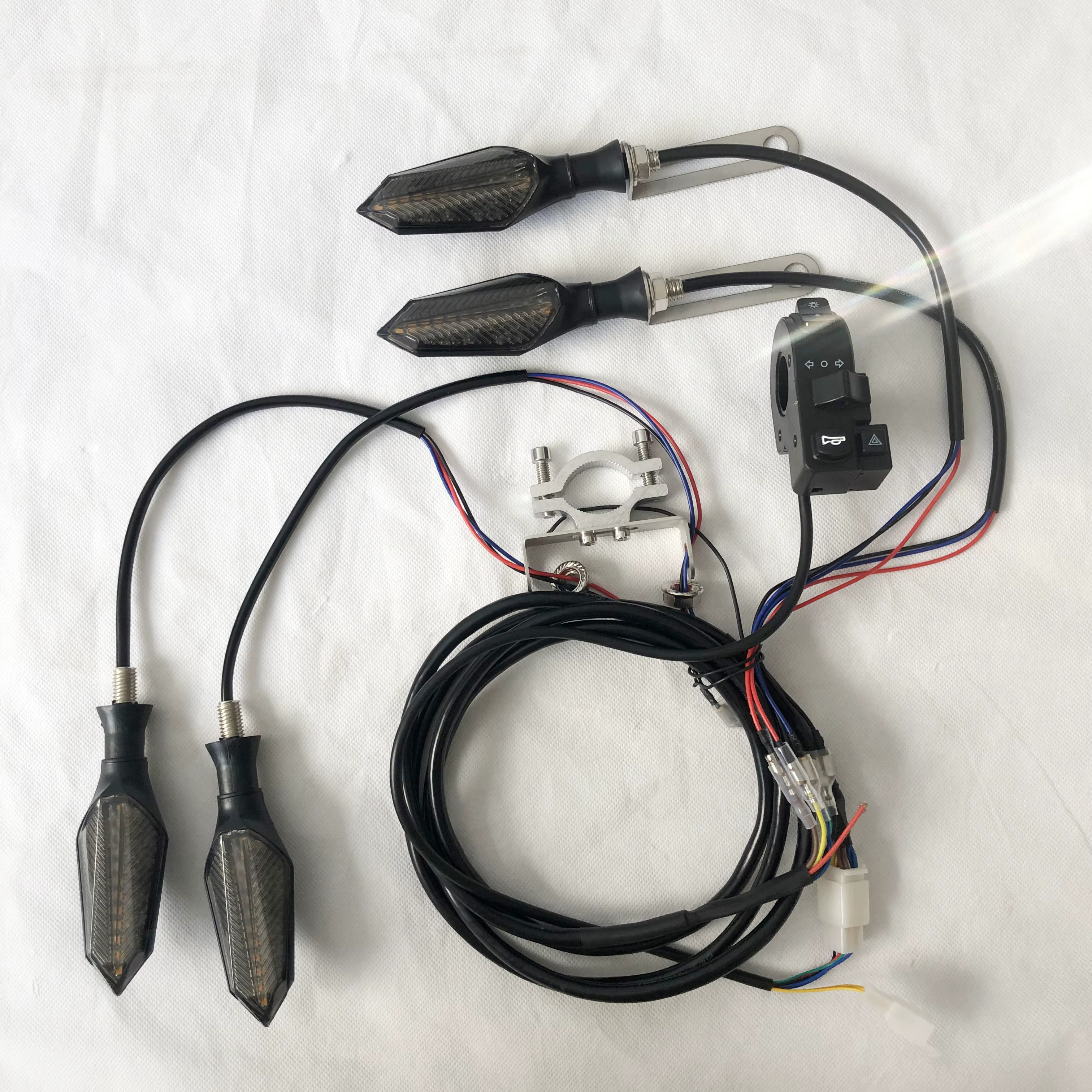 Clignotant LED 48v 60v pour vélo et Scooter électrique, clignotant étanche pour moto, clignotant pou