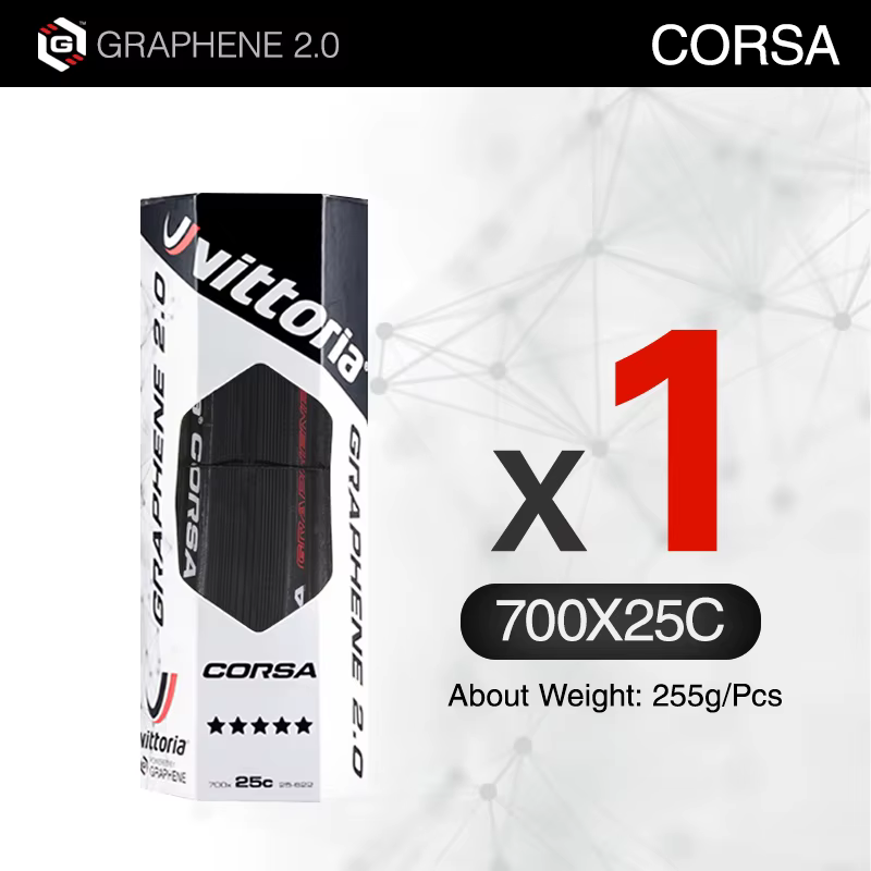 Clincher Vittoria Corsa 700X25C pneu de route 700 × 28C/32C graphène 2.0 pneus pliés à peau noire 32