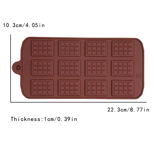Moule en Silicone pour barre de chocolat, gaufres cassées, bonbons, protéines et barres énergétiques