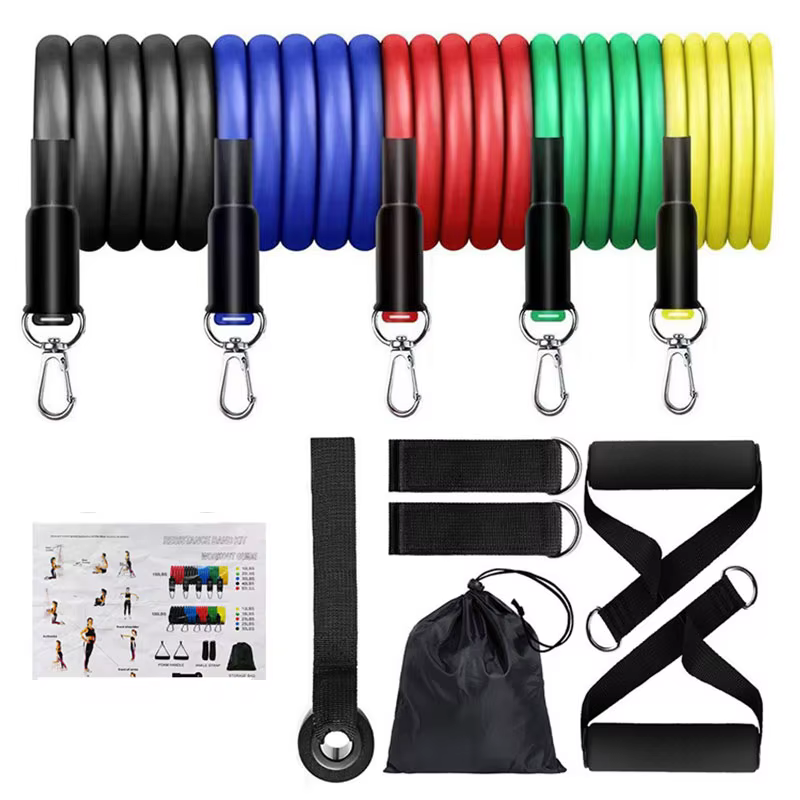 Set d'élastiques en caoutchouc pour musculation à domicile, équipement de gymnastique, entraînement 