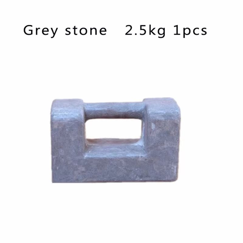 1 haltère en forme de cadenas, fabriqué en pierre grise naturelle ou en granit, équipement de fitnes