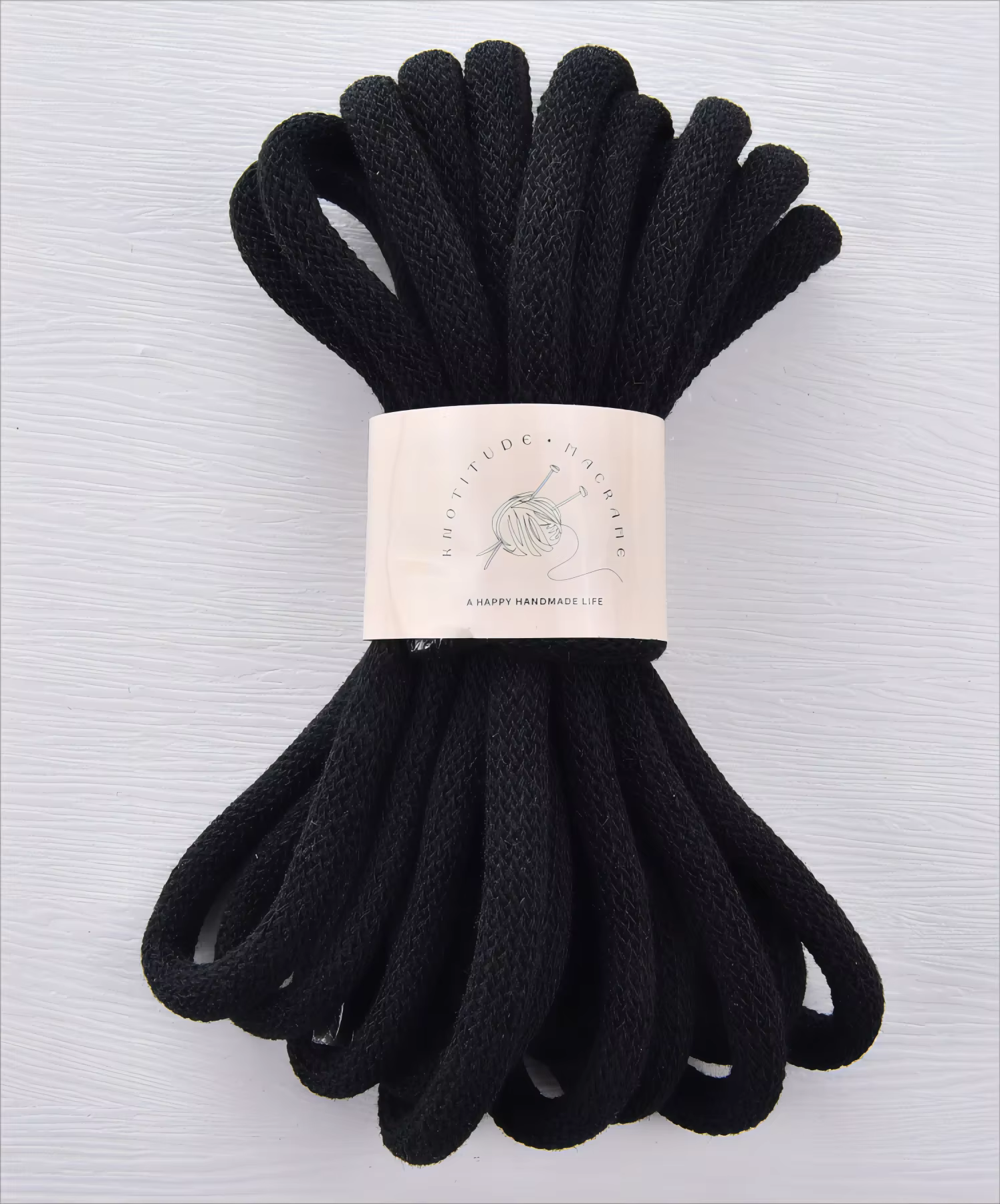 Cordon tressé en coton de 9mm, corde en macramé épaisse, fil de fabrication de tapis de 50yards, cor