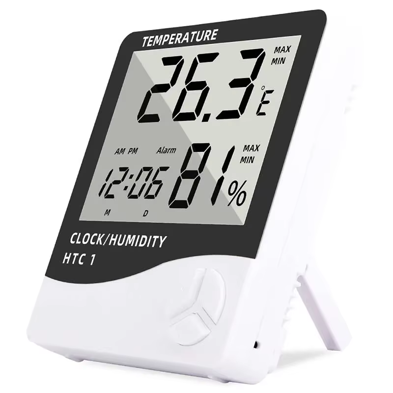 Sonde de température et d'humidité intérieure, instrument électronique, horloge numérique LCD, therm