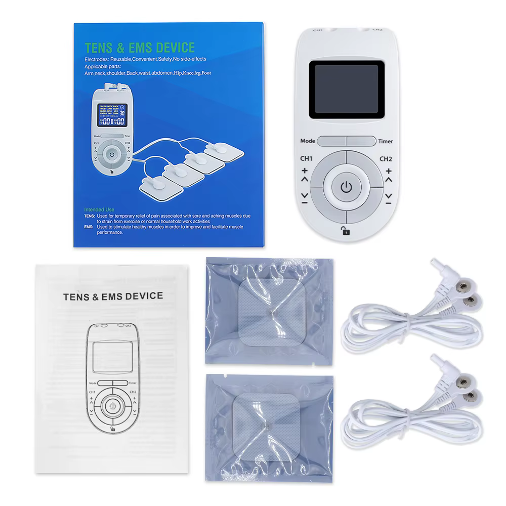Stimulateur musculaire électrique Tens Relax, 12 Modes, Acupuncture EMS, Massage corporel, thérapie 