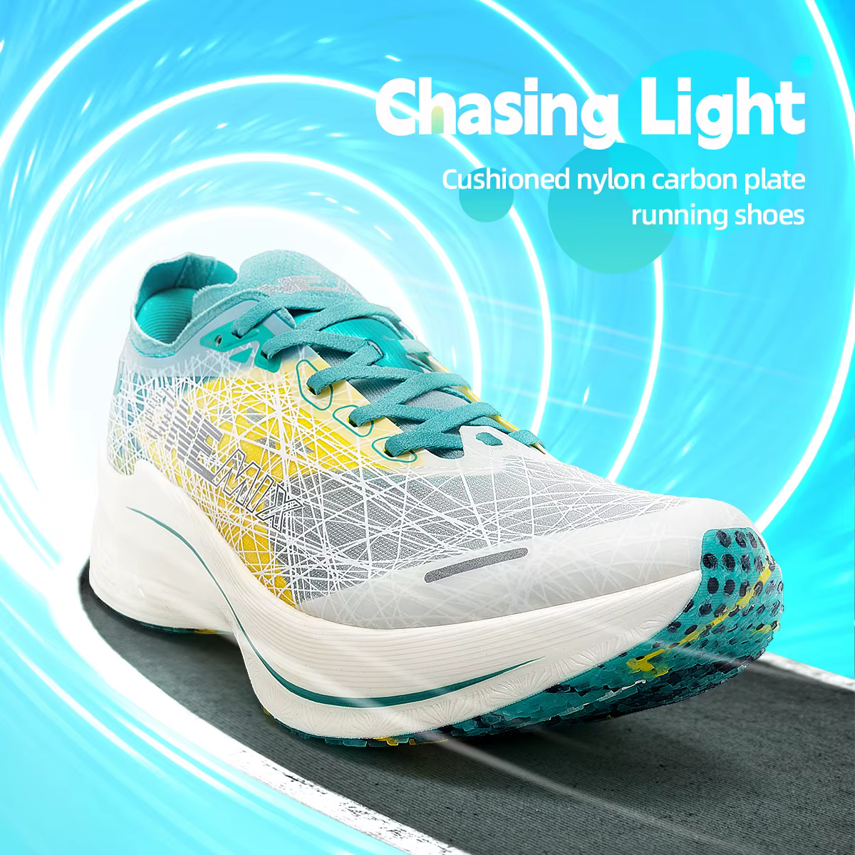ONEMIX Nouvelle chaussure de course de marathon en nylon avec plaque en carbone, testée, soutien sta