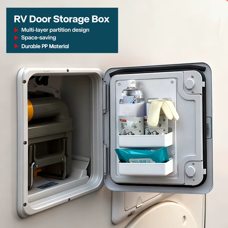 Organisateur de porte de camping-car, boîte de rangement, étagère à compartiment ABS pour camping-ca