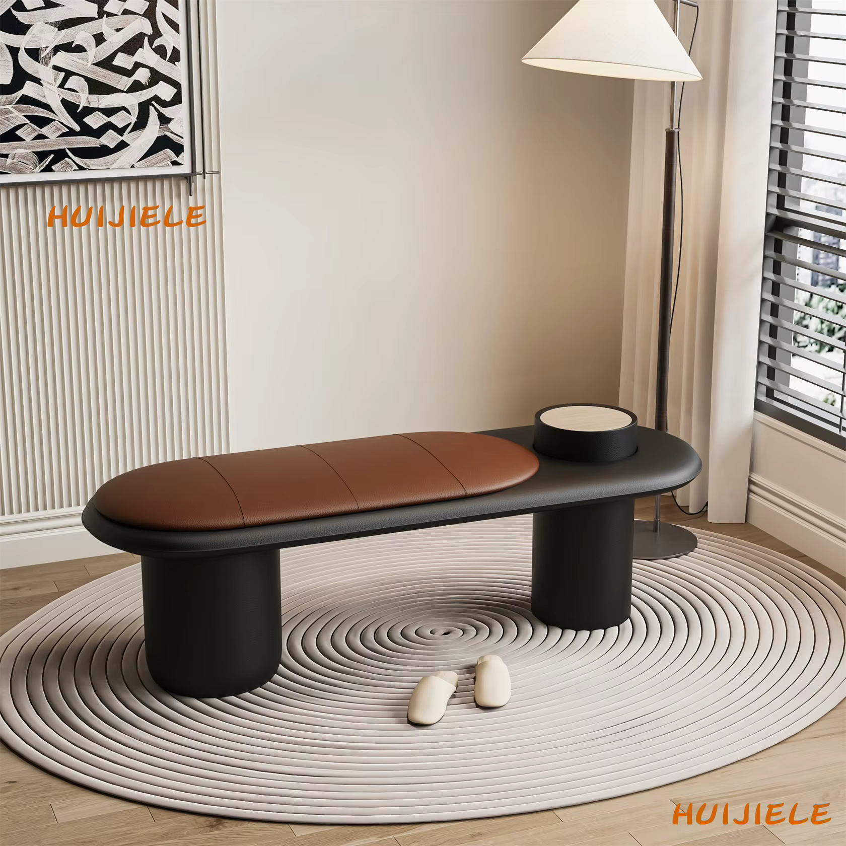 Tabouret rectangulaire à porte proche pour adultes, banc d'entrée de salon, tabouret européen, repos