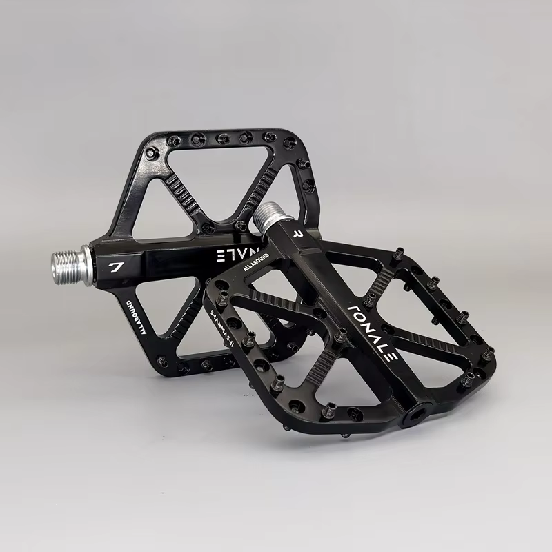 Pédales de vélo vtt marron CNC en alliage d'aluminium poli 3 roulements pédale route montagne Dirt B