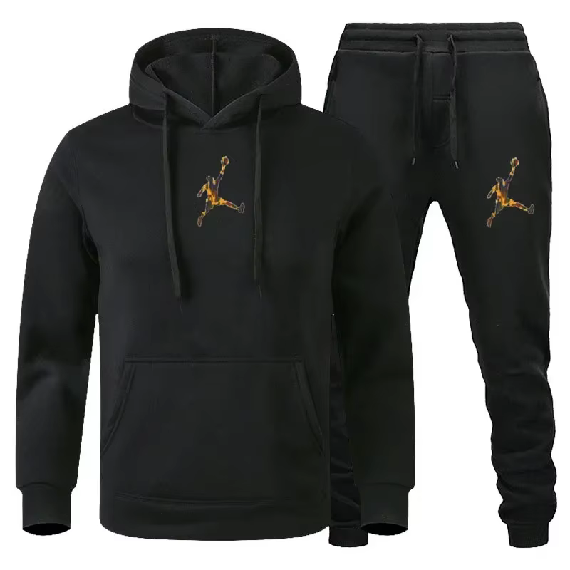 Ensemble de vêtements de sport pour hommes, jogging, Fitness, sweat-shirt à manches longues + pantal